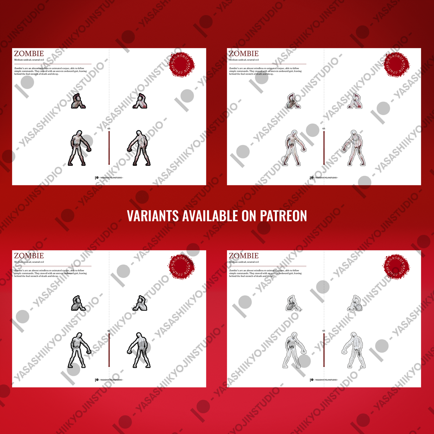 Zombie - Paper Mini Sample