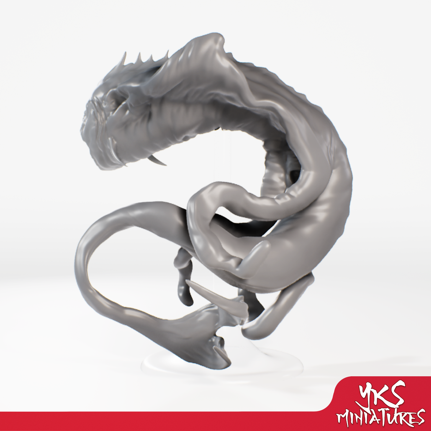 Aboleth - 3D Printed Mini for Tabletop Gaming, Dungeons and Dragons, Pathfinder, Kings of War and other RPG's