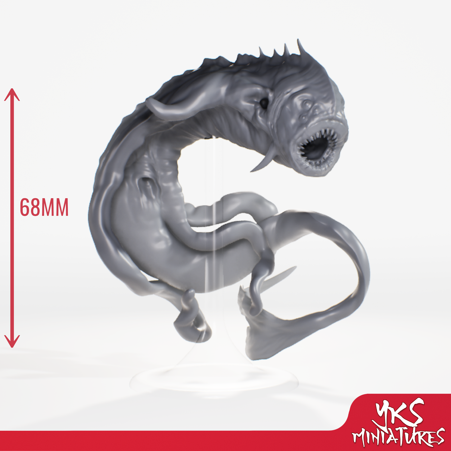 Aboleth - 3D Printed Mini for Tabletop Gaming, Dungeons and Dragons, Pathfinder, Kings of War and other RPG's