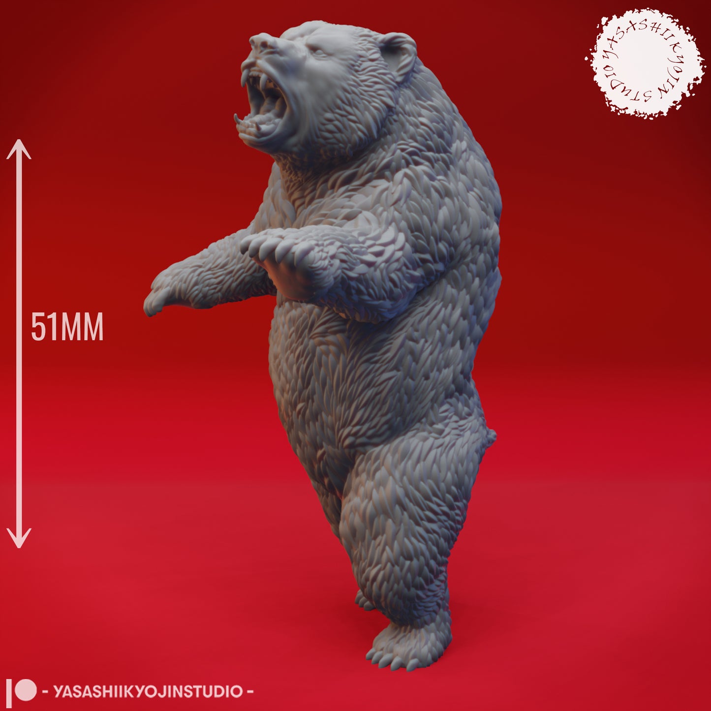 Bear - 3D Printed Mini for Tabletop Gaming, Dungeons and Dragons, Pathfinder, Kings of War and other RPG's