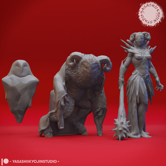 Auril - All Forms - Bundle - 3D Printed Mini for Tabletop Gaming, Dungeons and Dragons, Pathfinder, Kings of War and other RPG's