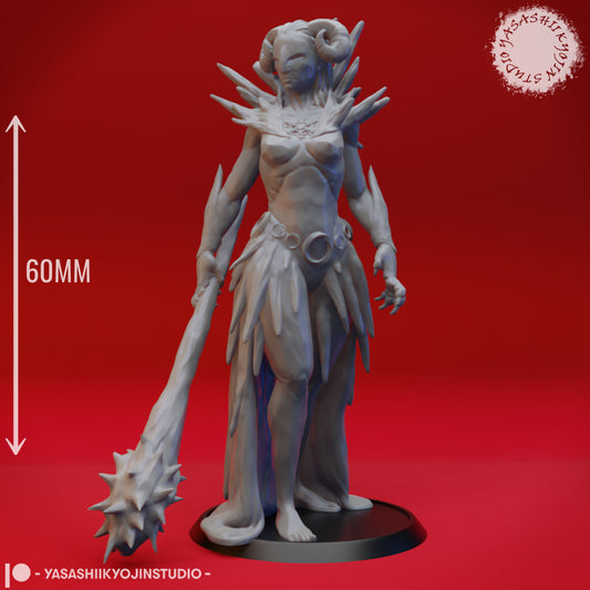 Auril - 2nd Form - 3D Printed Mini for Tabletop Gaming, Dungeons and Dragons, Pathfinder, Kings of War and other RPG's