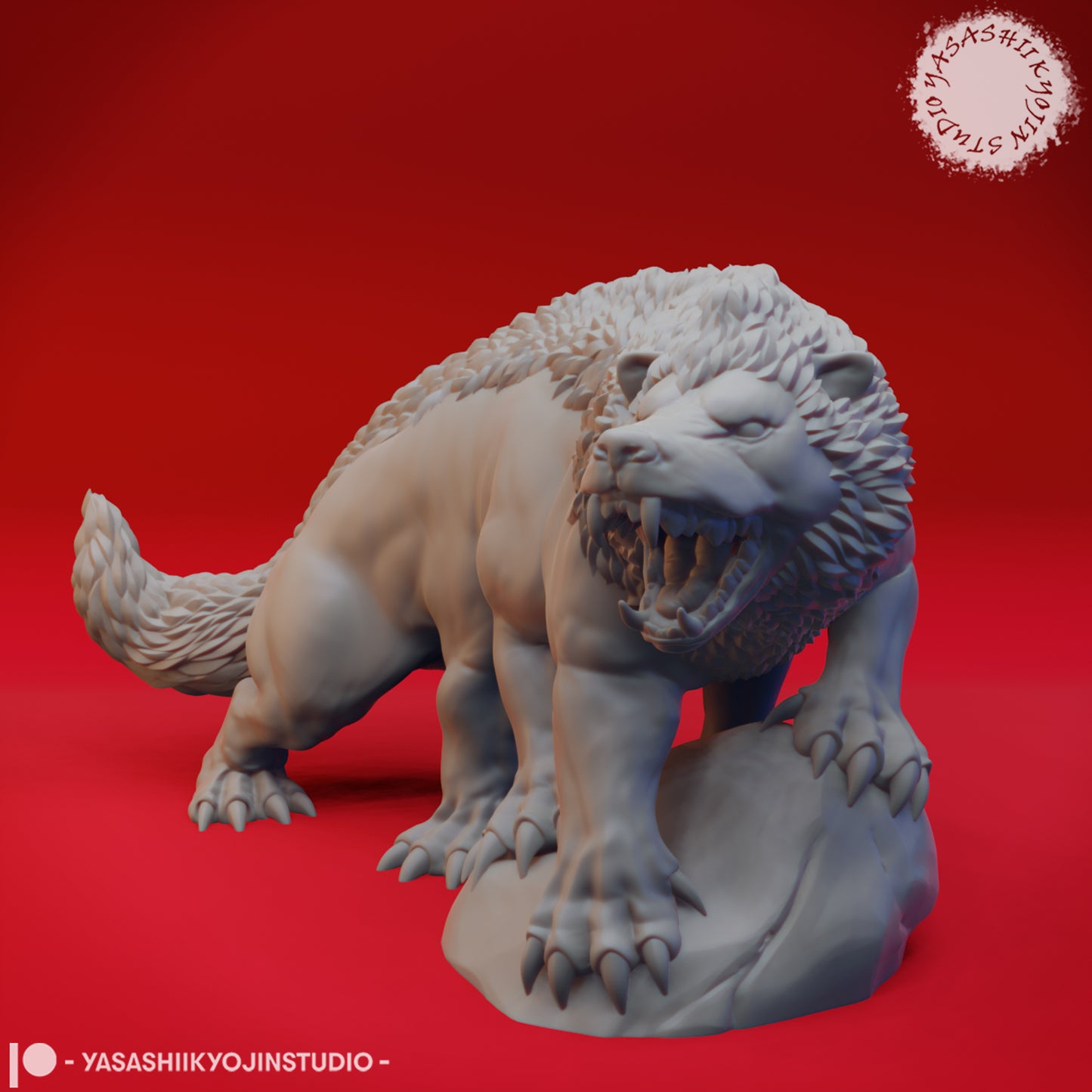 Aurumvorax - 3D Printed Mini for Tabletop Gaming, Dungeons and Dragons, Pathfinder, Kings of War and other RPG's