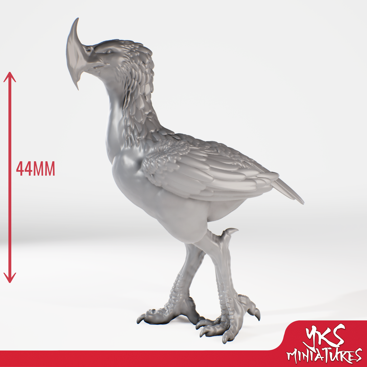 Axe Beak - 3D Printed Mini for Tabletop Gaming, Dungeons and Dragons, Pathfinder, Kings of War and other RPG's