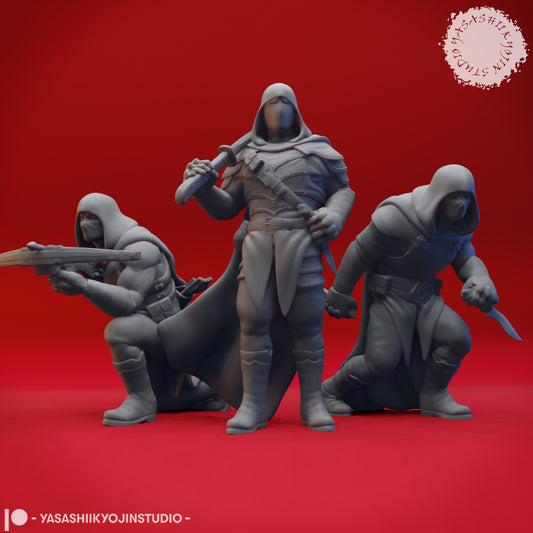 Bandit Mob - Bundle - 3D Printed Minis for Tabletop Gaming, Dungeons and Dragons, Pathfinder, Kings of War and other RPG's