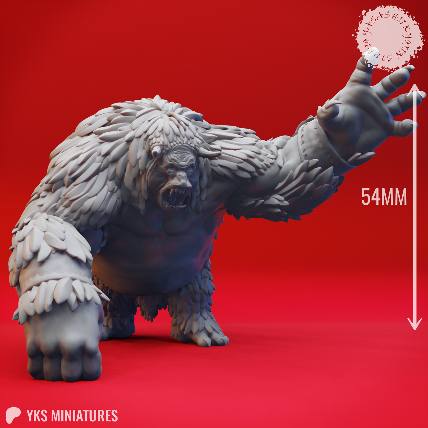 Barlgura - 3D Printed Mini for Tabletop Gaming, Dungeons and Dragons, Pathfinder, Kings of War and other RPG's