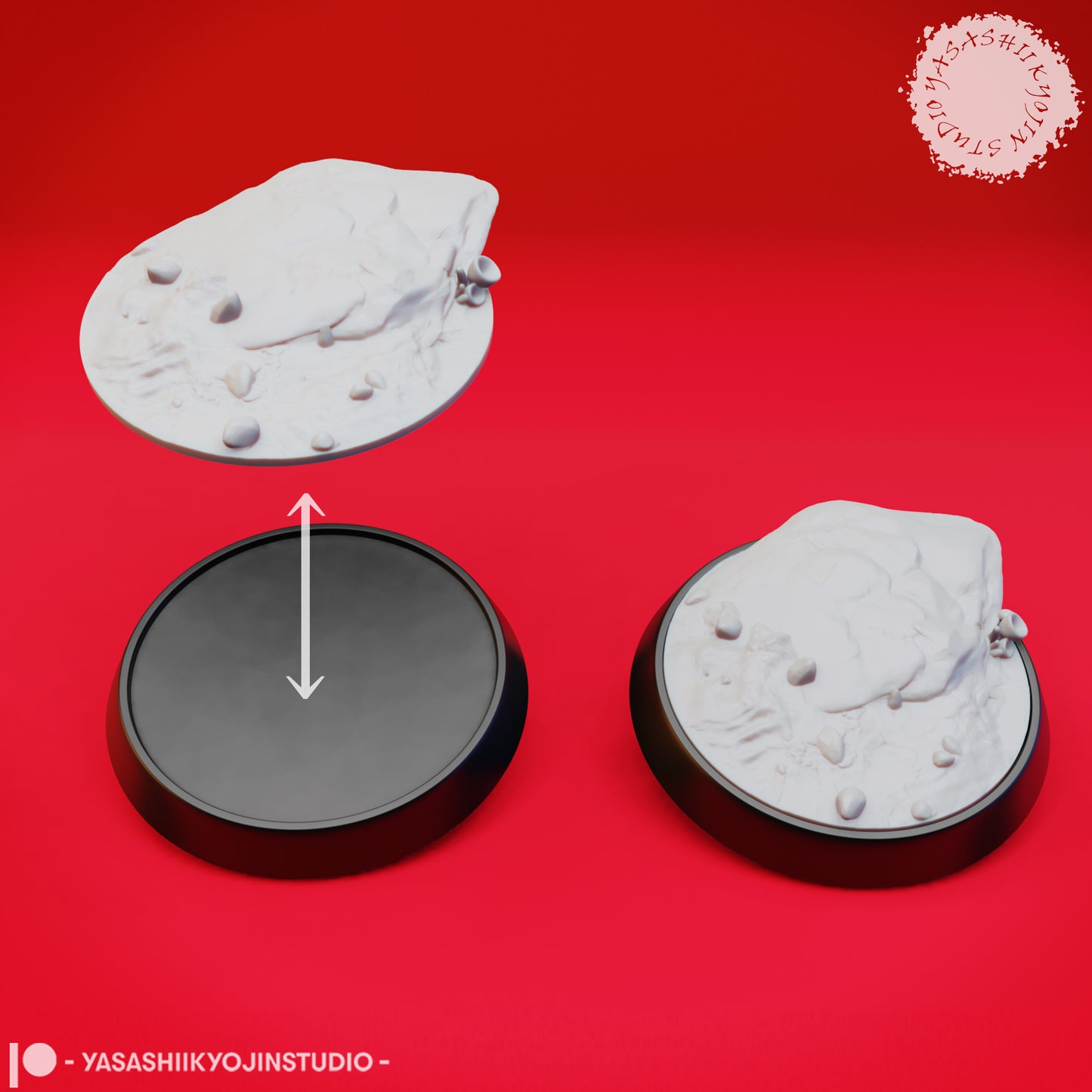 Basing Topper - Forest - 25mm - 3D Printed Minis for Tabletop Gaming, Dungeons and Dragons, Pathfinder, Kings of War and other RPG's