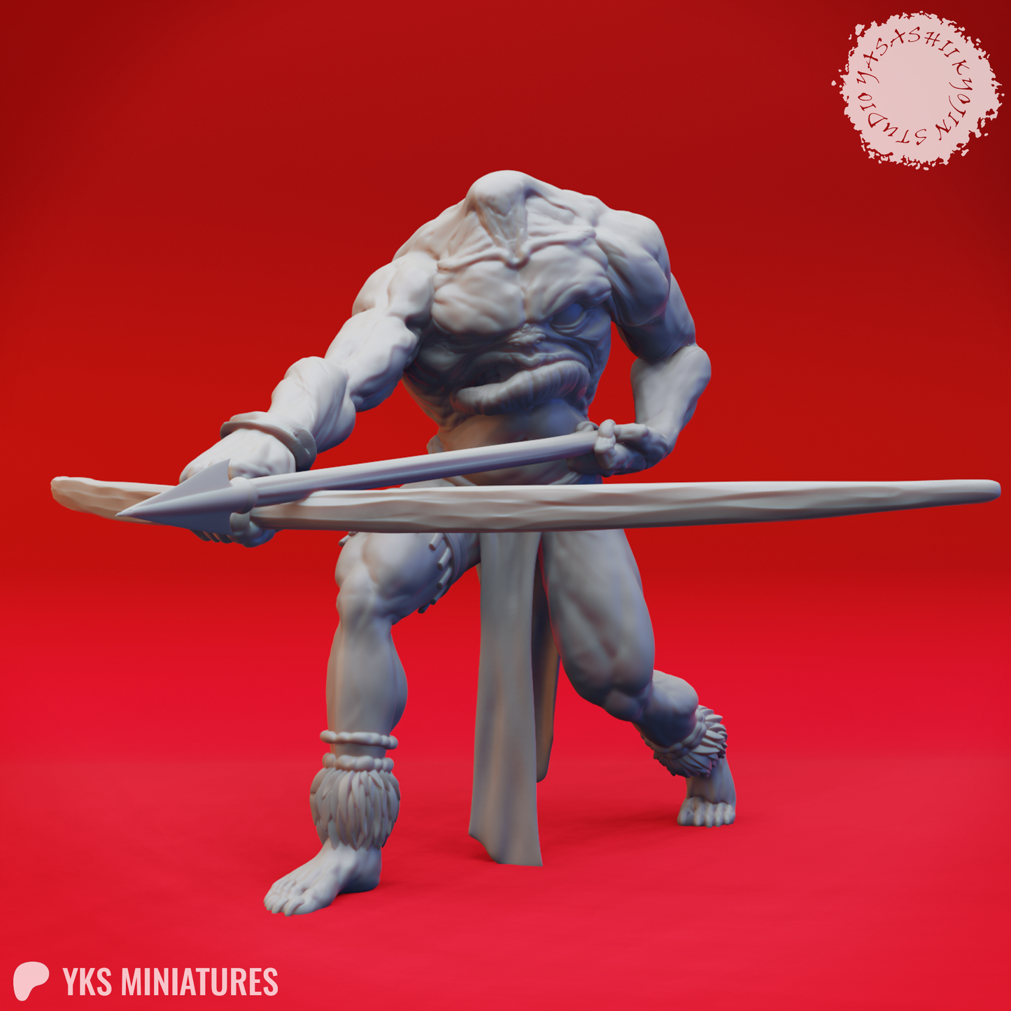 Blemmye - Archer - 3D Printed Mini for Tabletop Gaming, Dungeons and Dragons, Pathfinder, Kings of War and other RPG's