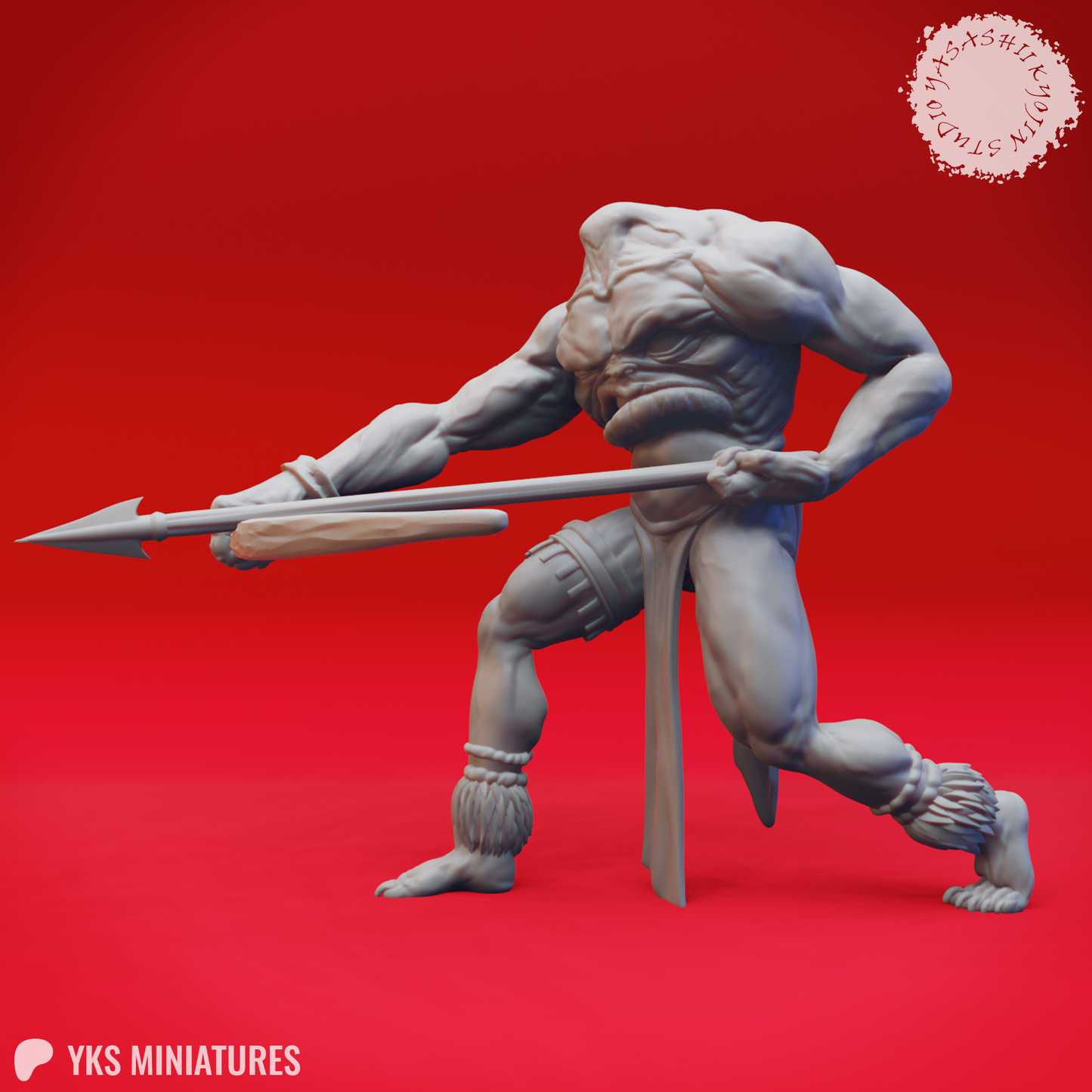 Blemmye - Archer - 3D Printed Mini for Tabletop Gaming, Dungeons and Dragons, Pathfinder, Kings of War and other RPG's