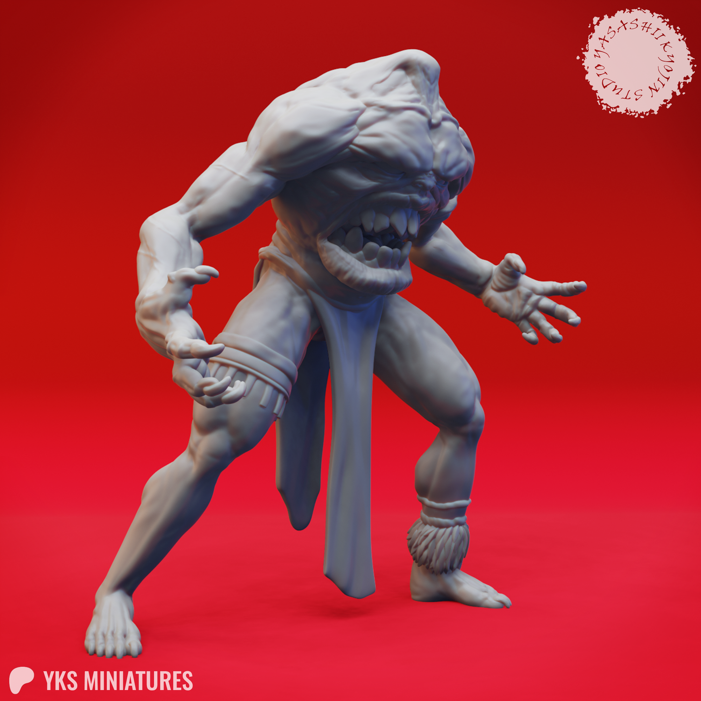 Blemmye - Agro - 3D Printed Mini for Tabletop Gaming, Dungeons and Dragons, Pathfinder, Kings of War and other RPG's (Copy)