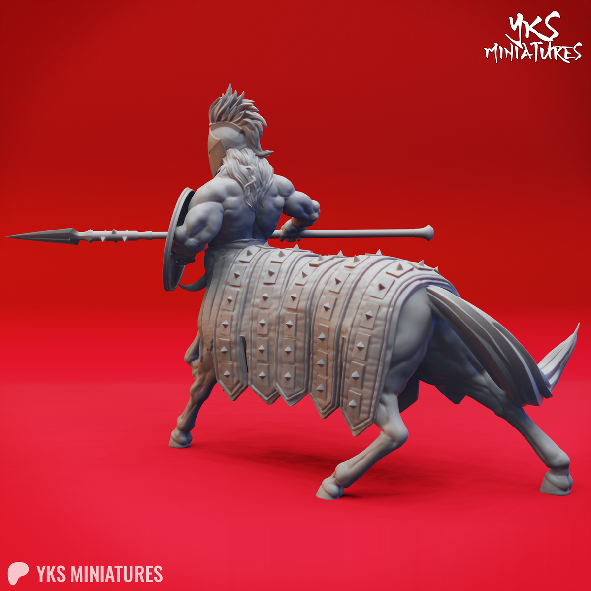Centaur - Champion - 3D Printed Mini for Tabletop Gaming, Dungeons and Dragons, Pathfinder, Kings of War and other RPG's