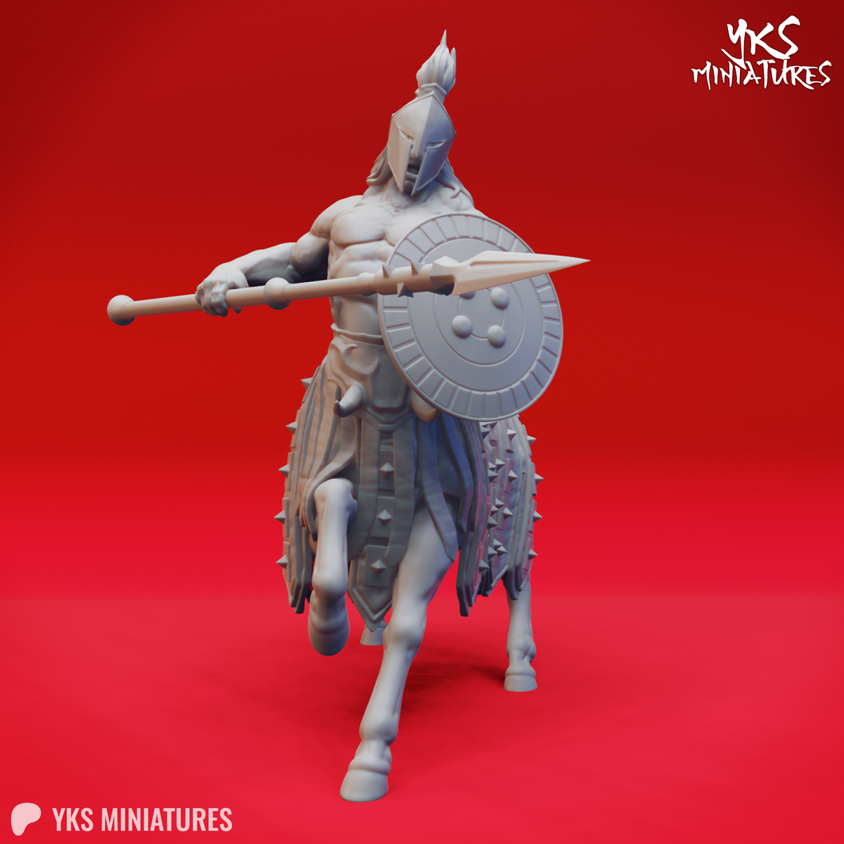 Centaur - Champion - 3D Printed Mini for Tabletop Gaming, Dungeons and Dragons, Pathfinder, Kings of War and other RPG's