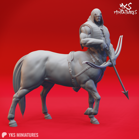 Centaur - Archer - 3D Printed Mini for Tabletop Gaming, Dungeons and Dragons, Pathfinder, Kings of War and other RPG's