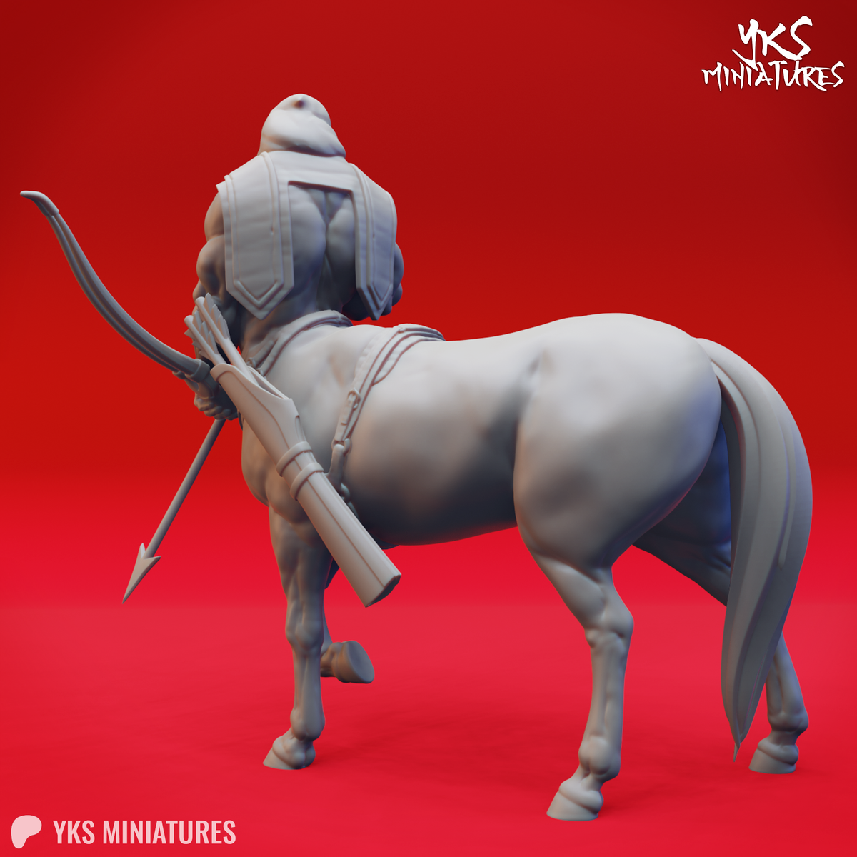 Centaur - Archer - 3D Printed Mini for Tabletop Gaming, Dungeons and Dragons, Pathfinder, Kings of War and other RPG's
