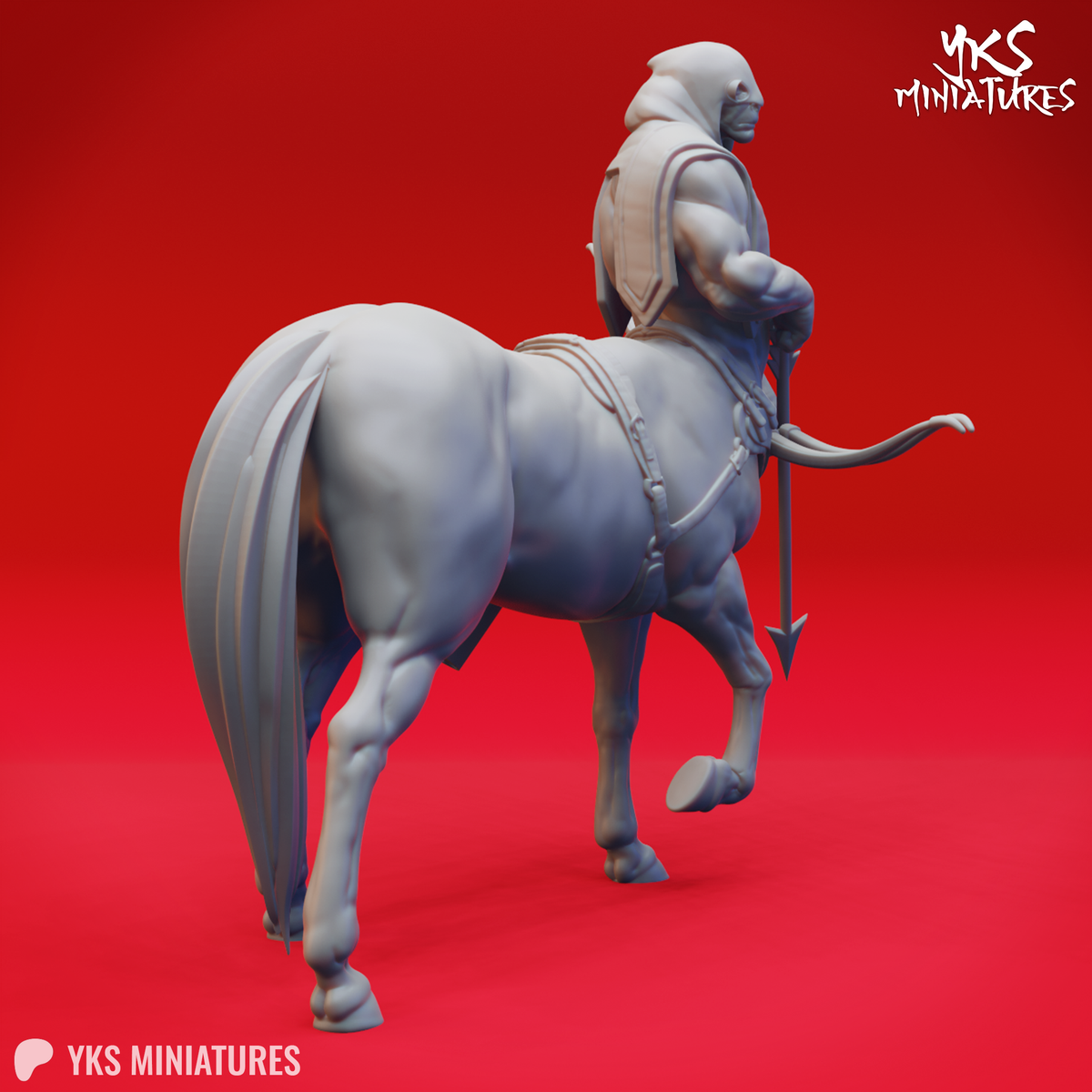 Centaur - Archer - 3D Printed Mini for Tabletop Gaming, Dungeons and Dragons, Pathfinder, Kings of War and other RPG's