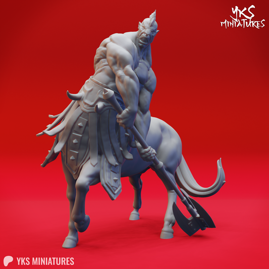 Centaur - Mace - 3D Printed Mini for Tabletop Gaming, Dungeons and Dragons, Pathfinder, Kings of War and other RPG's