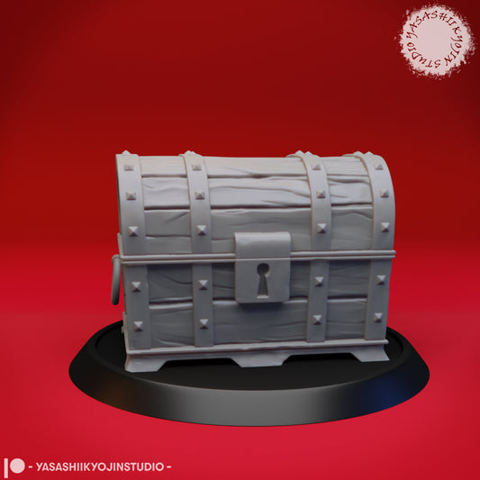 Chest - 3D Printed Mini for Tabletop Gaming, Dungeons and Dragons, Pathfinder, Kings of War and other RPG's