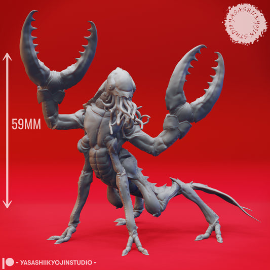 Chuul - Rearing - 3D Printed Mini for Tabletop Gaming, Dungeons and Dragons, Pathfinder, Kings of War and other RPG's