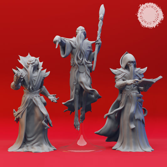 Mind flayer Warband - Bundle - 3D Printed Minis for Tabletop Gaming, Dungeons and Dragons, Pathfinder, Kings of War and other RPG's