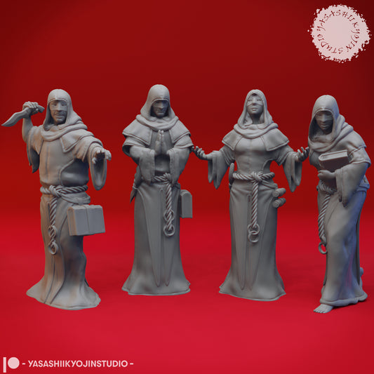 Cultist Mob - Bundle - 3D Printed Minis for Tabletop Gaming, Dungeons and Dragons, Pathfinder, Kings of War and other RPG's