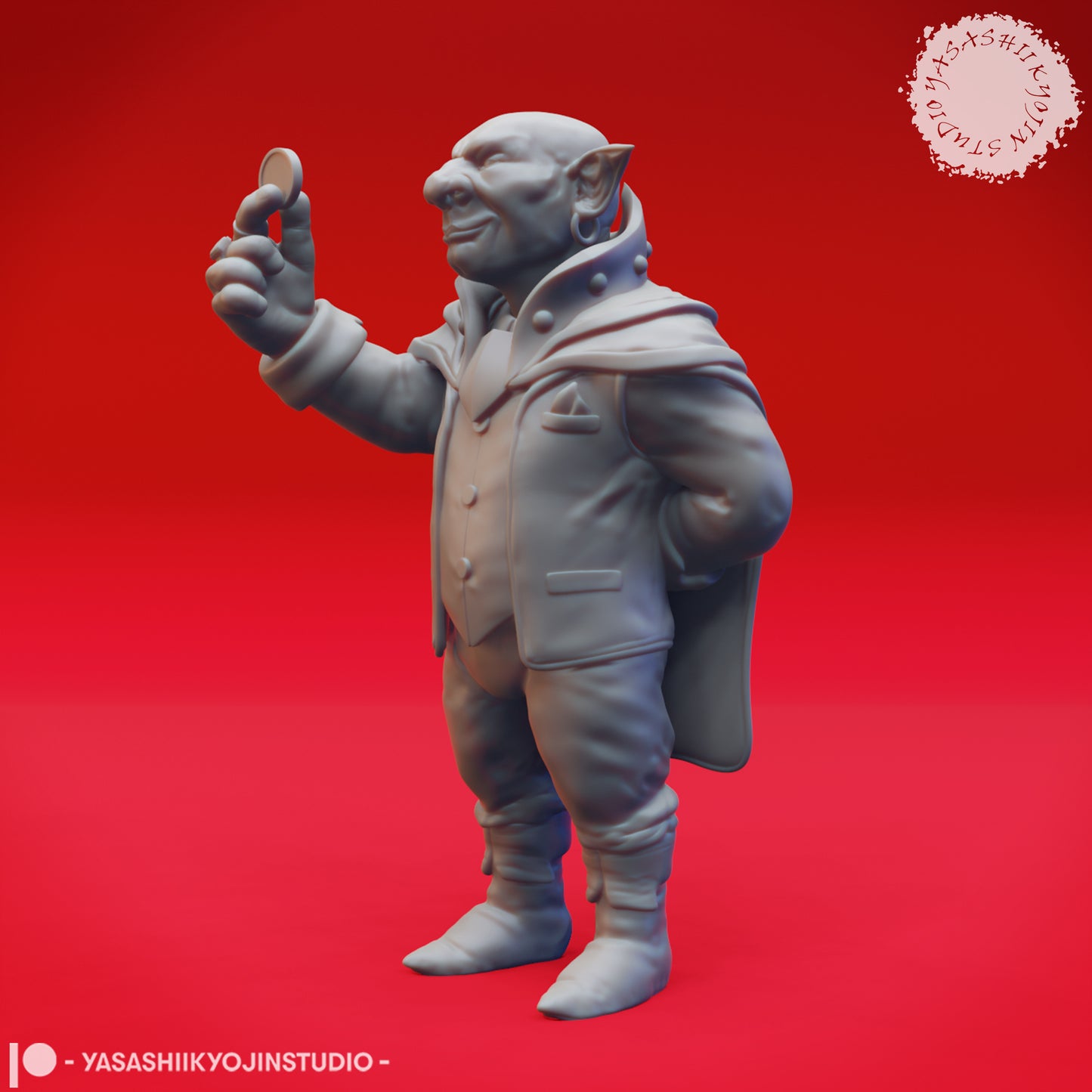 Deep Gnome - Jimjar - Tabletop Miniature (Pre-Supported STL)