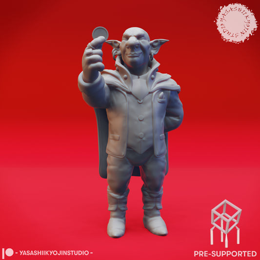 Deep Gnome - Jimjar - Tabletop Miniature (Pre-Supported STL)