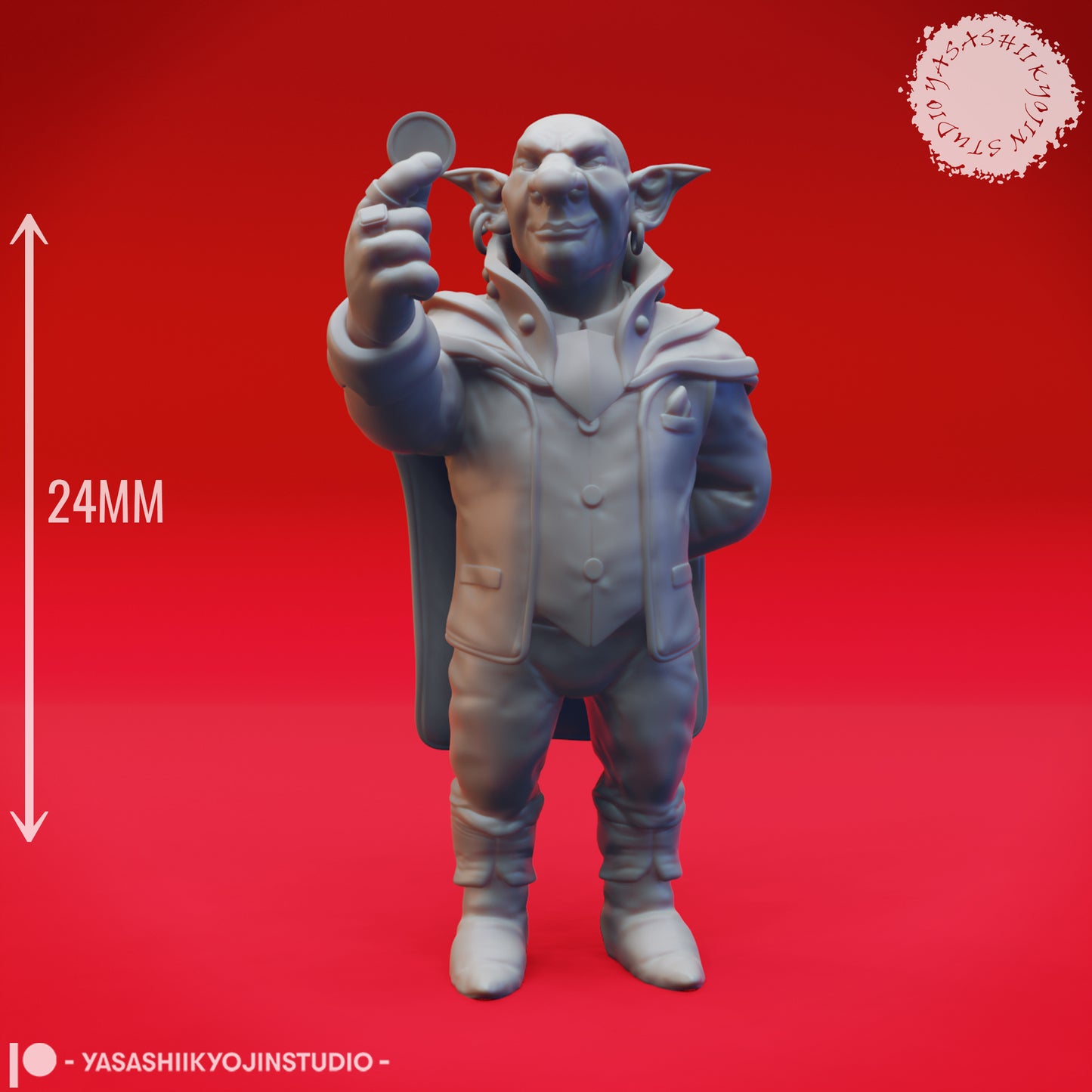 Deep Gnome - Jimjar - Tabletop Miniature (Pre-Supported STL)