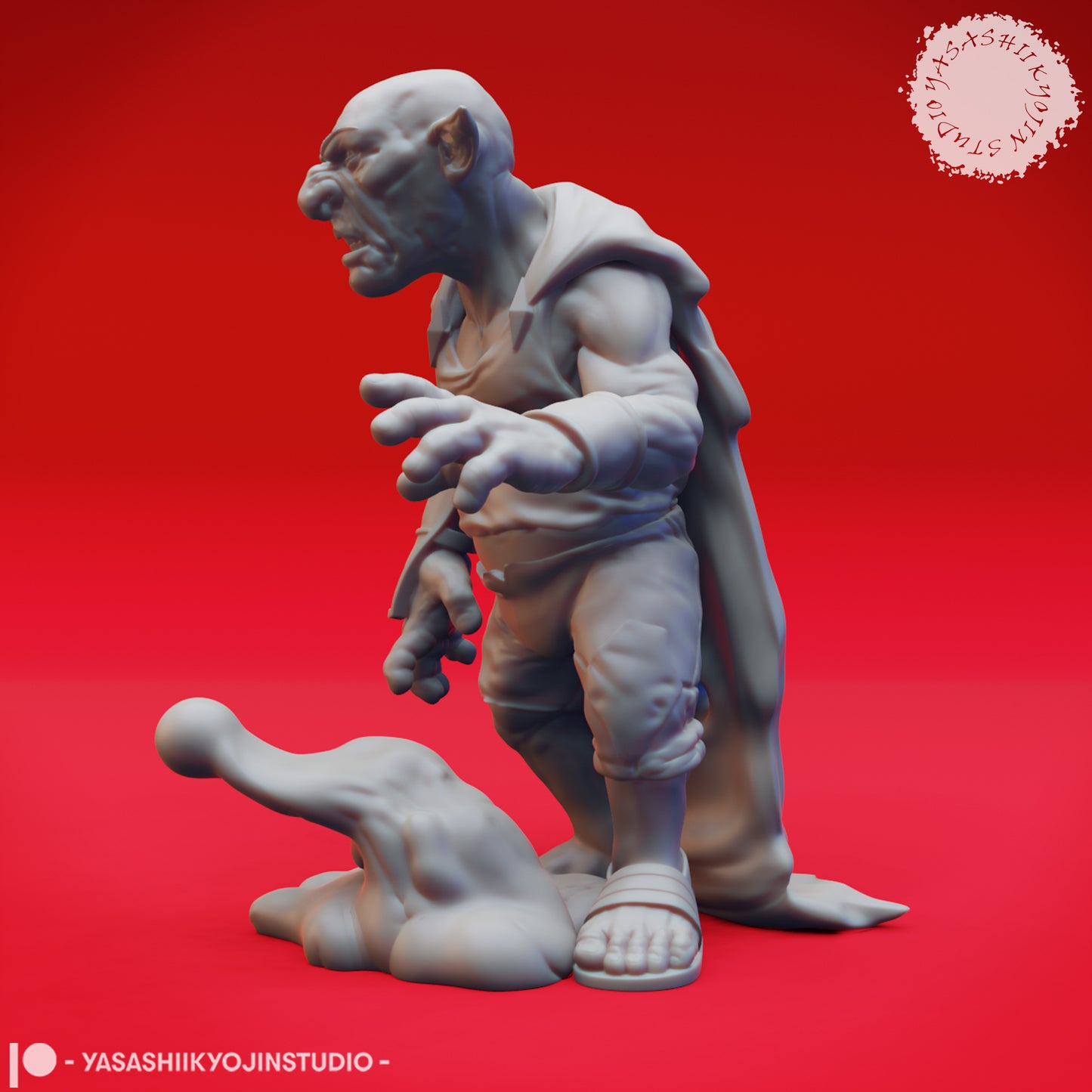 Deep Gnome - Pudding King - Tabletop Miniature (Pre-Supported STL)