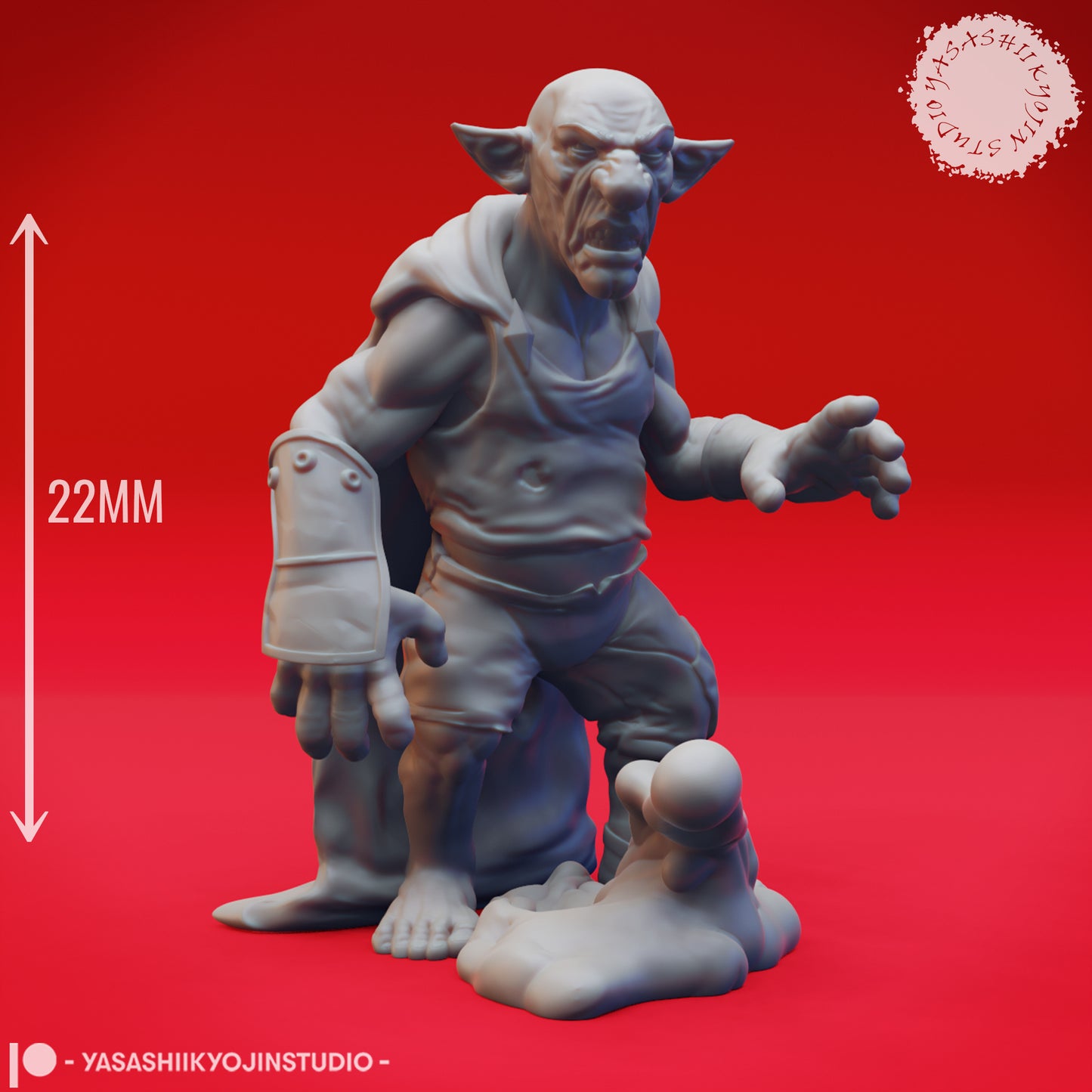 Deep Gnome - Pudding King - Tabletop Miniature (Pre-Supported STL)