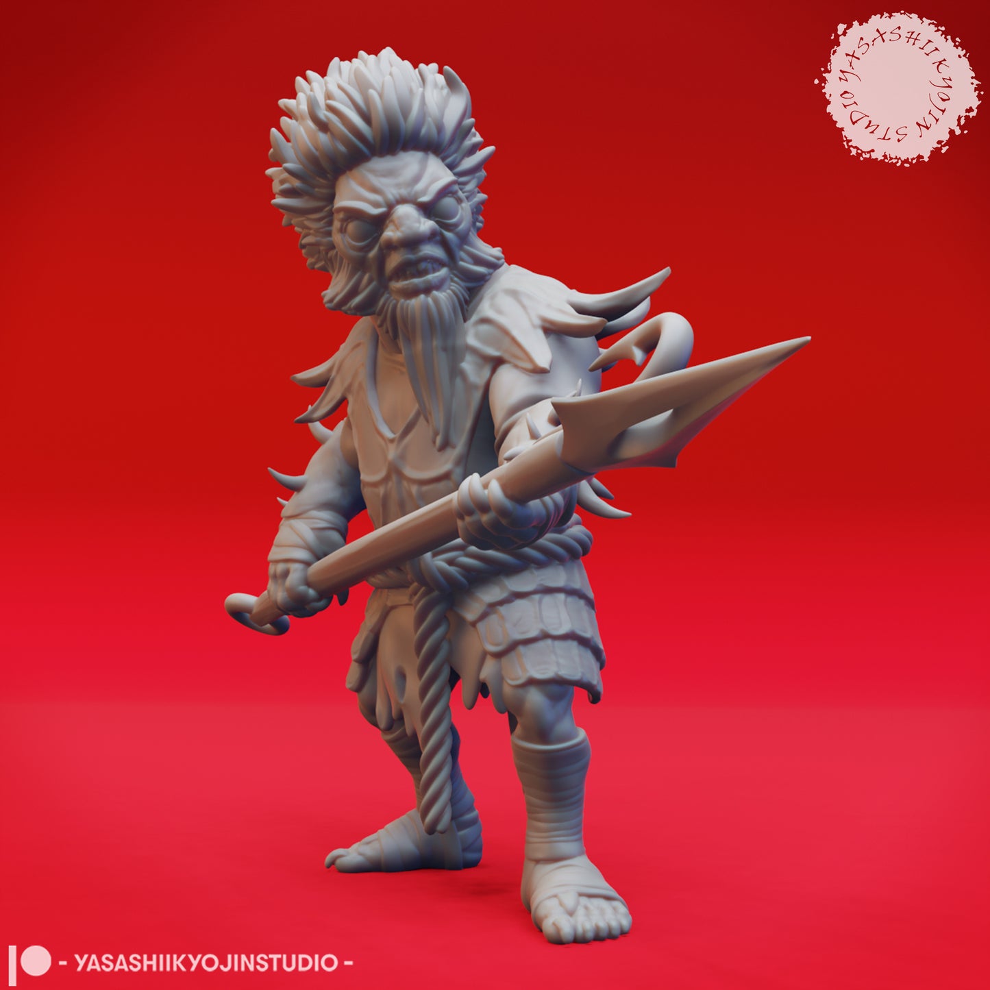 Derro - Shortspear - 3D Printed Mini for Tabletop Gaming, Dungeons and Dragons, Pathfinder, Kings of War and other RPG's