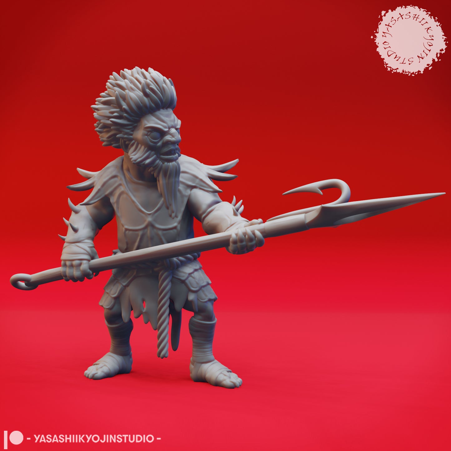 Derro - Shortspear - 3D Printed Mini for Tabletop Gaming, Dungeons and Dragons, Pathfinder, Kings of War and other RPG's