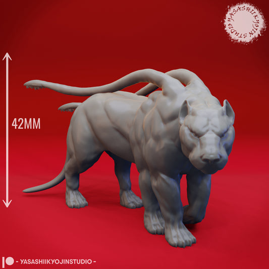 Displacer Beast - 3D Printed Mini for Tabletop Gaming, Dungeons and Dragons, Pathfinder, Kings of War and other RPG's