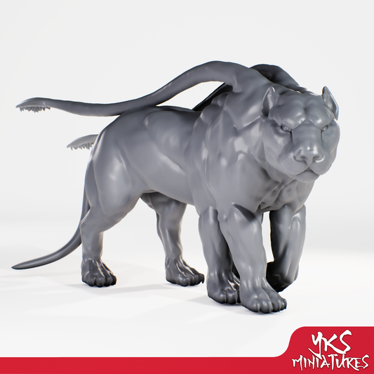 Displacer Beast - 3D Printed Mini for Tabletop Gaming, Dungeons and Dragons, Pathfinder, Kings of War and other RPG's