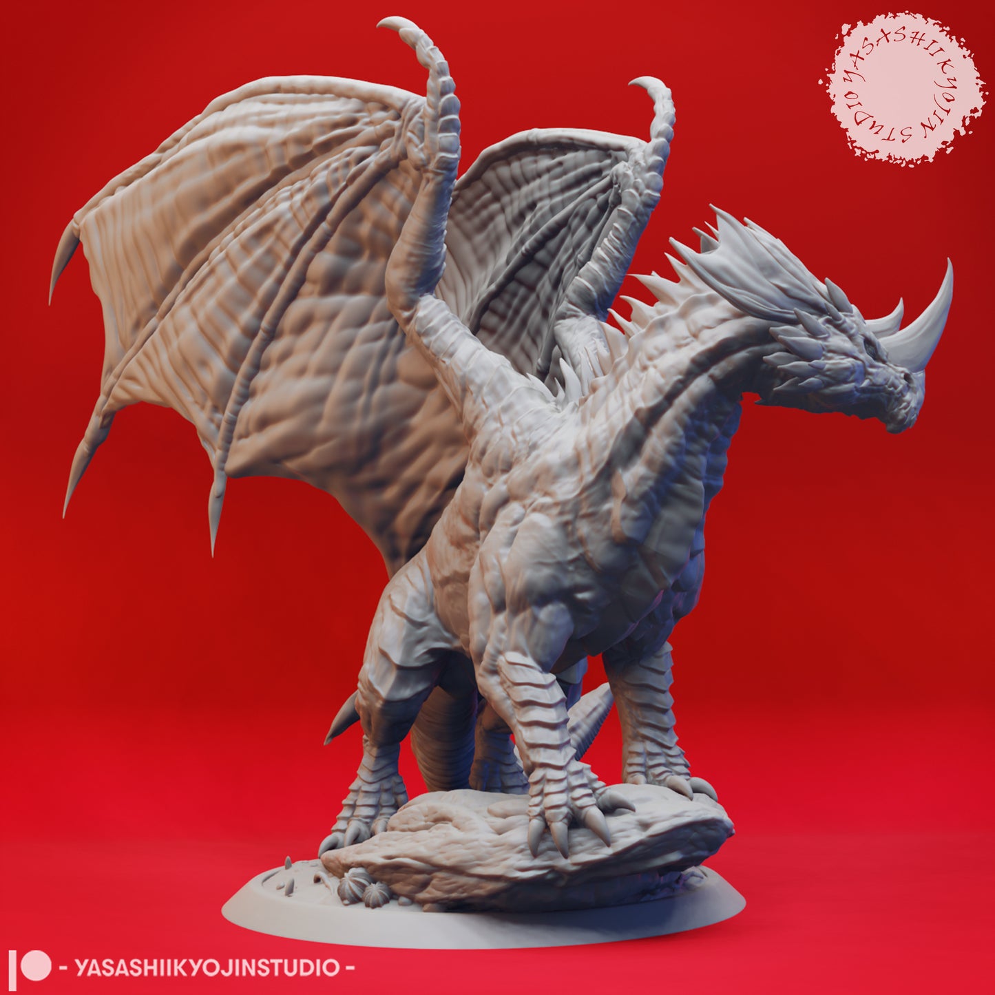 Adult Blue Dragon - Tabletop Miniature (Pre-Supported)