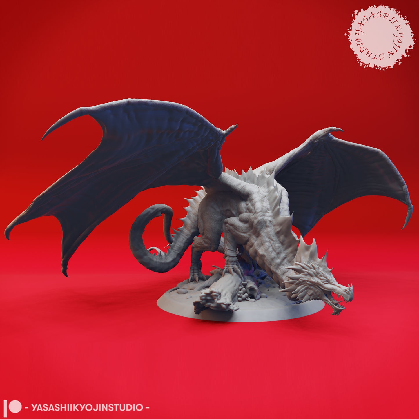 Adult Green Dragon - Tabletop Miniature (Pre-Supported)