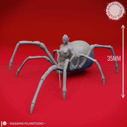 Drider - 3D Printed Mini for Tabletop Gaming, Dungeons and Dragons, Pathfinder, Kings of War and other RPG's