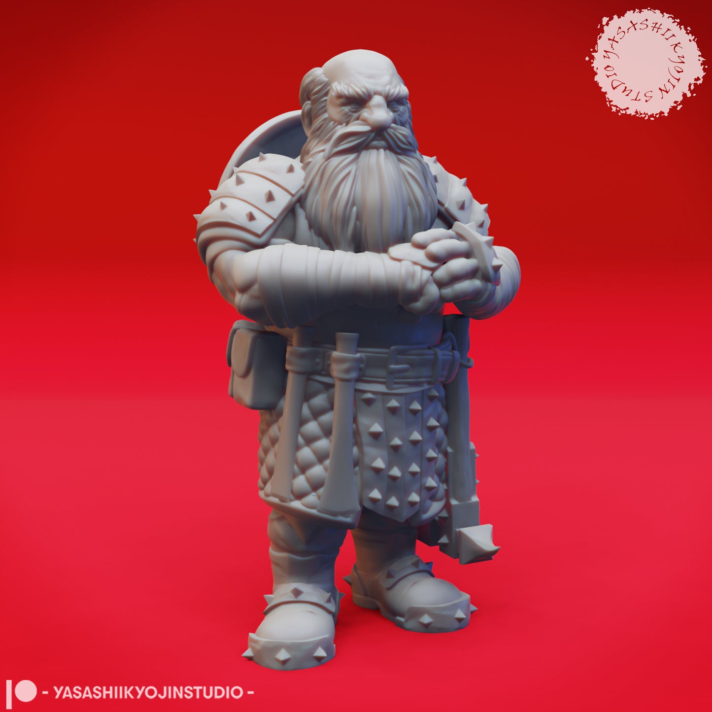 Duergar - Knuckles - 3D Printed Mini for Tabletop Gaming, Dungeons and Dragons, Pathfinder, Kings of War and other RPG's