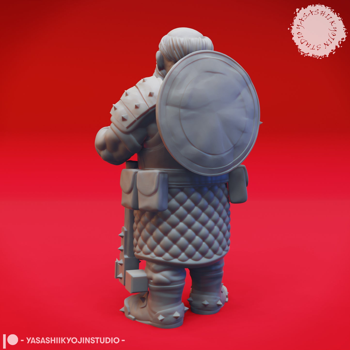 Duergar - Knuckles - 3D Printed Mini for Tabletop Gaming, Dungeons and Dragons, Pathfinder, Kings of War and other RPG's