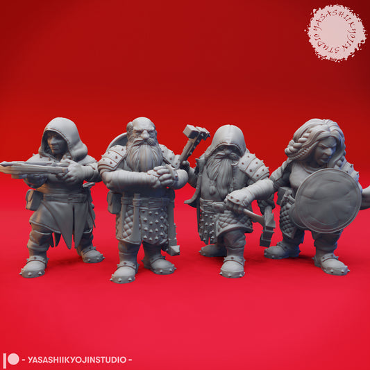 Knot of Duergar - Bundle - 3D Printed Mini for Tabletop Gaming, Dungeons and Dragons, Pathfinder, Kings of War and other RPG's