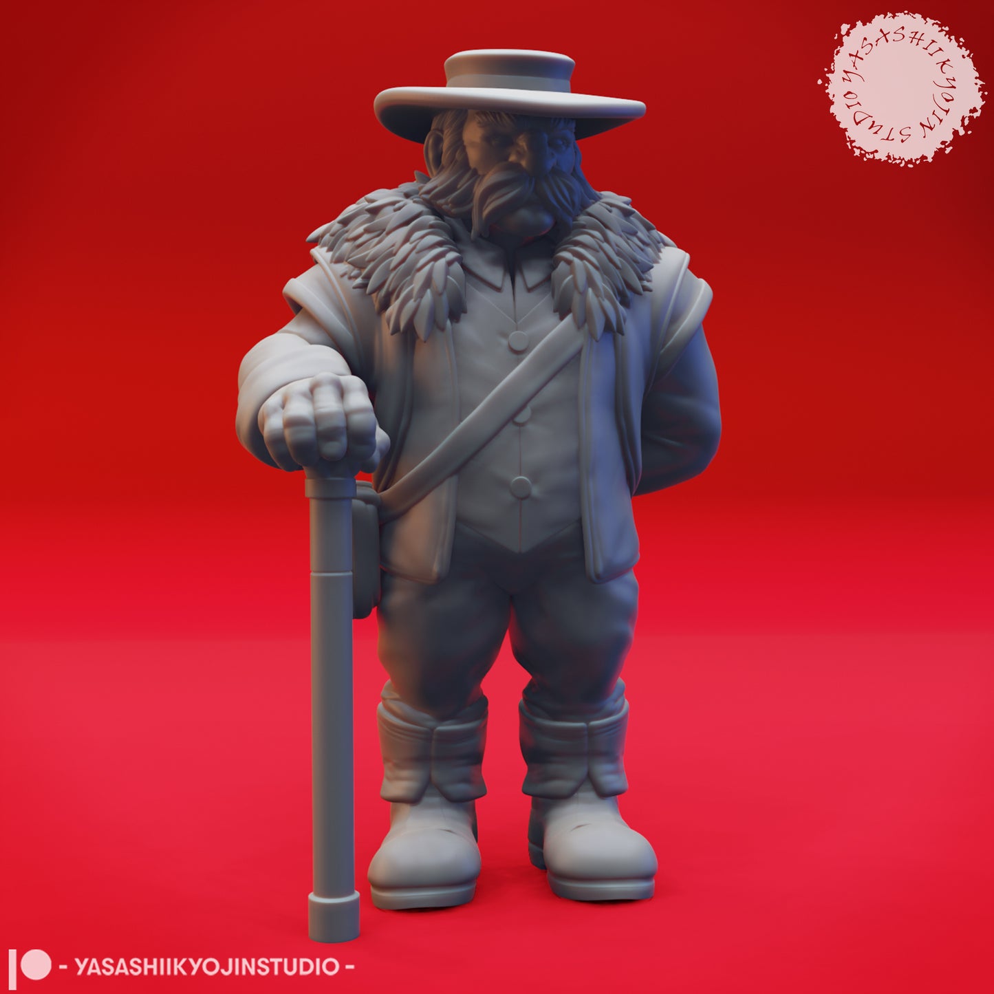 Dwarf - Gundren Rockseeker - 3D Printed Mini for Tabletop Gaming, Dungeons and Dragons, Pathfinder, Kings of War and other RPG's