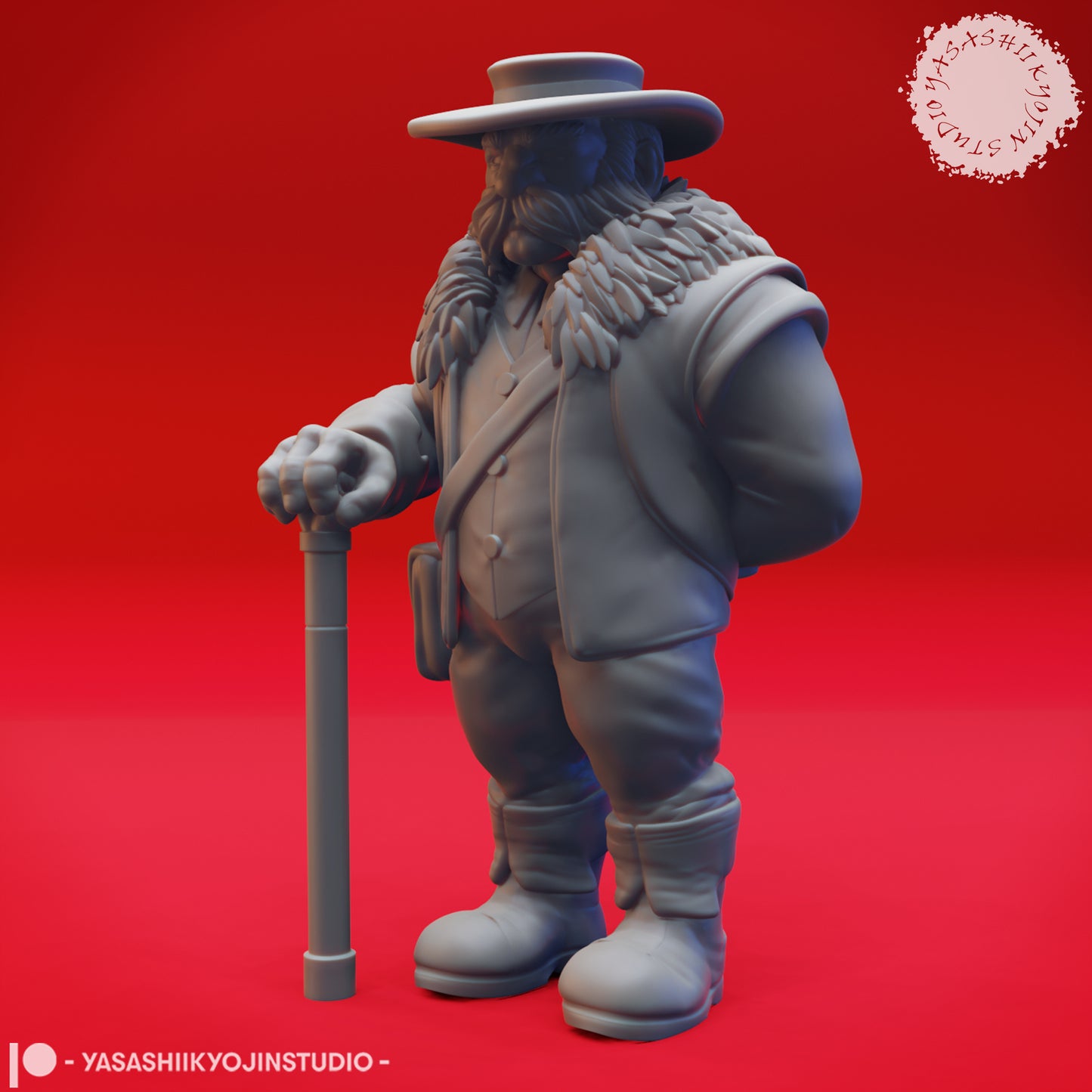 Dwarf - Gundren Rockseeker - 3D Printed Mini for Tabletop Gaming, Dungeons and Dragons, Pathfinder, Kings of War and other RPG's