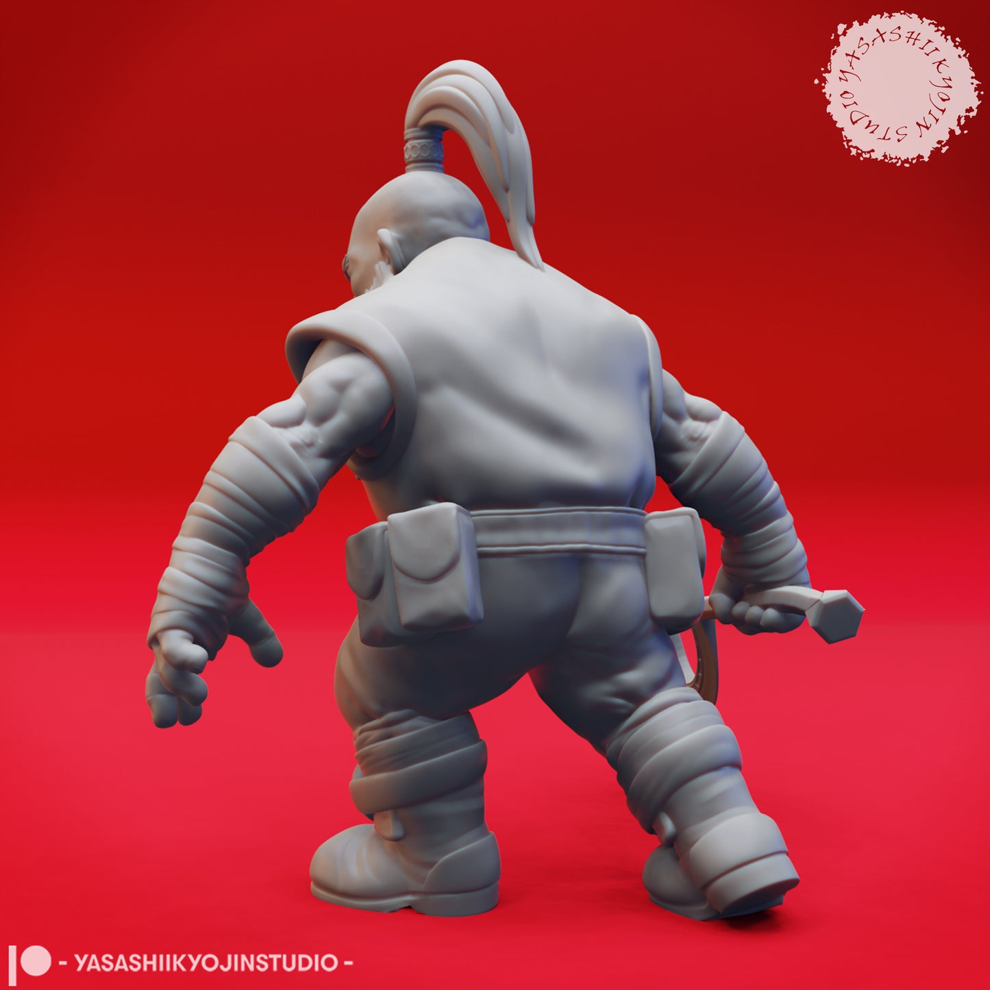 Dwarf - Tharden Rockseeker - 3D Printed Mini for Tabletop Gaming, Dungeons and Dragons, Pathfinder, Kings of War and other RPG's