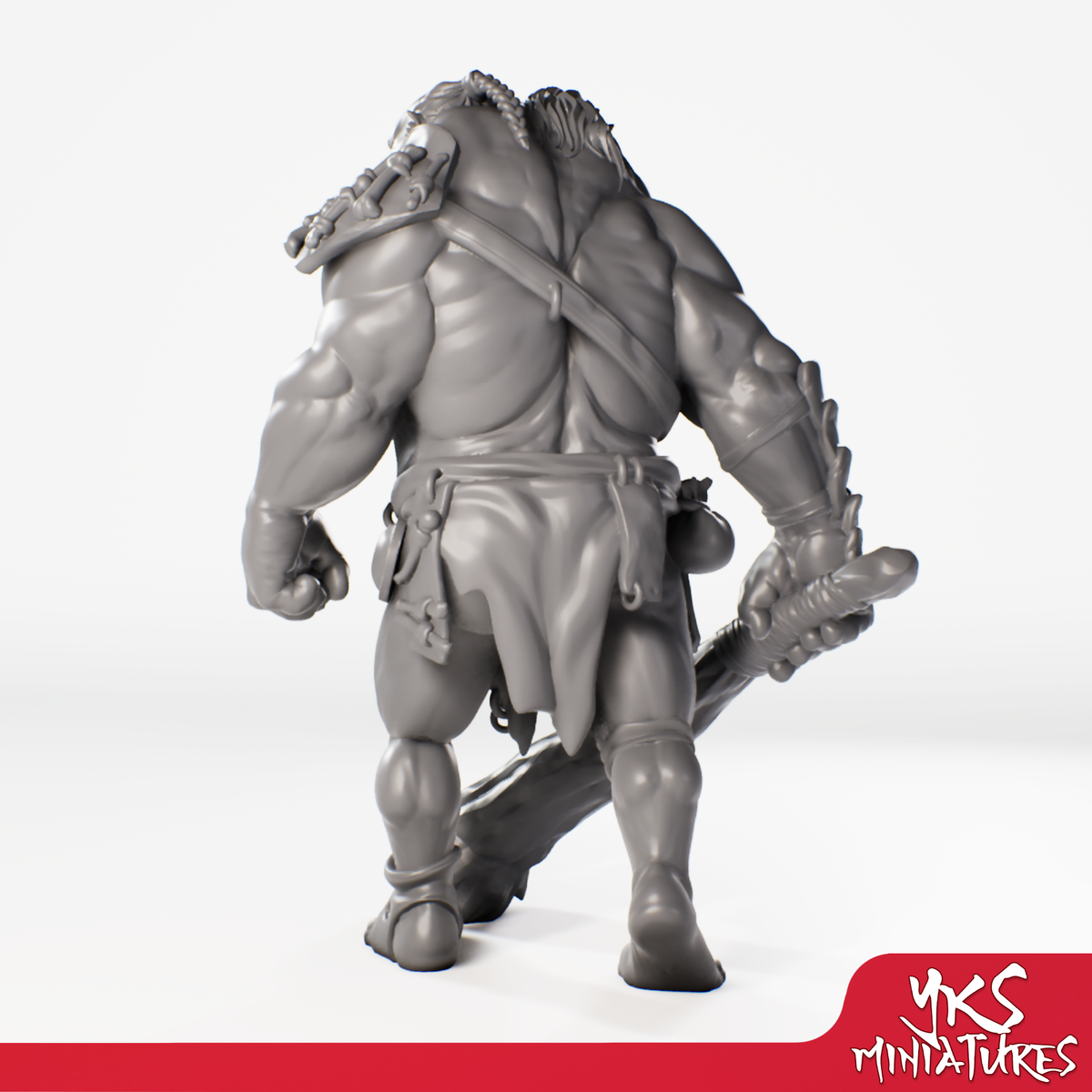 Ettin - 3D Printed Mini for Tabletop Gaming, Dungeons and Dragons, Pathfinder, Kings of War and other RPG's