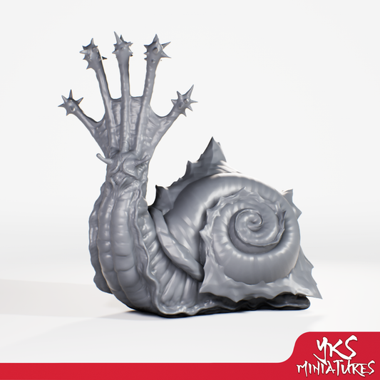 Flail Snail - 3D Printed Mini for Tabletop Gaming, Dungeons and Dragons, Pathfinder, Kings of War and other RPG's