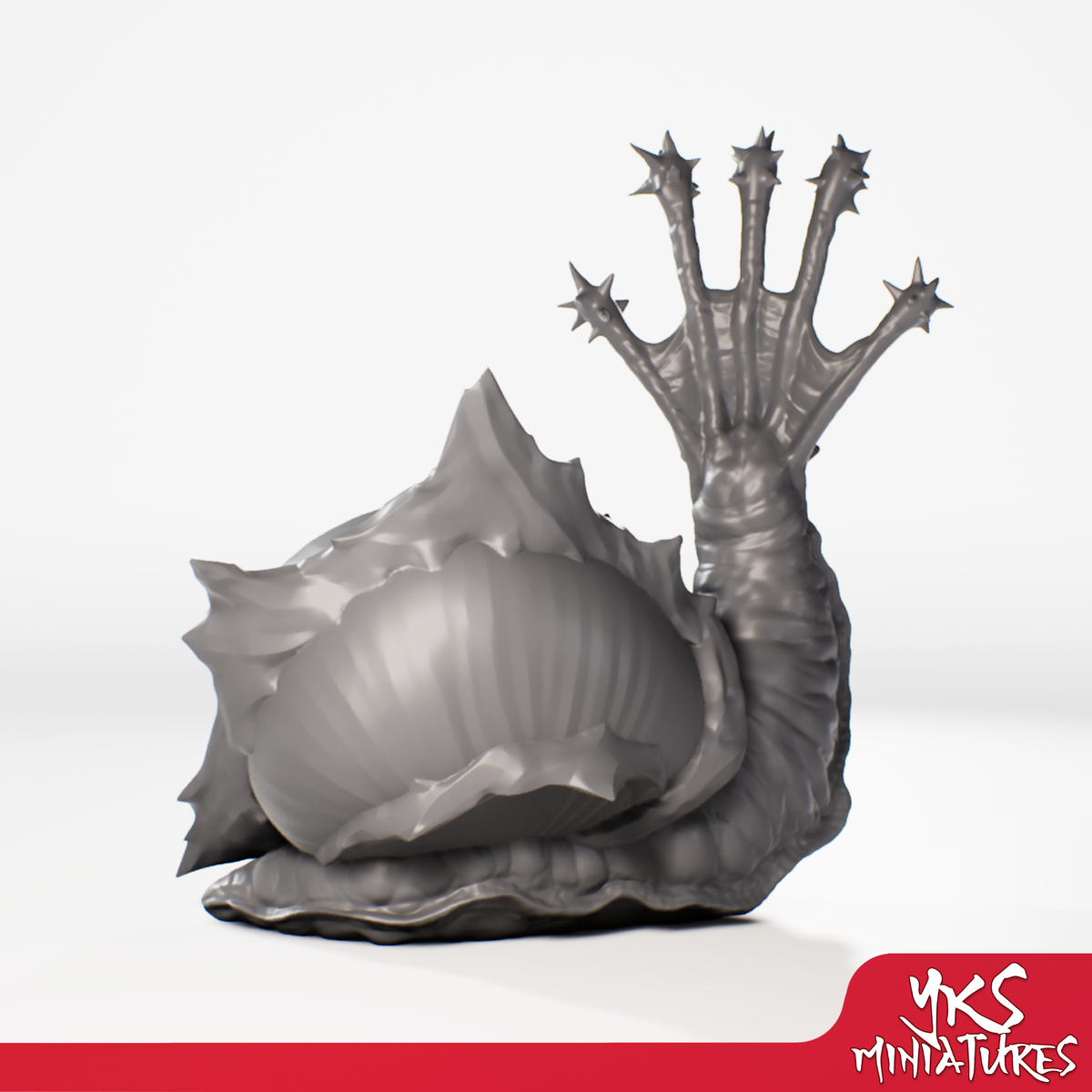 Flail Snail - 3D Printed Mini for Tabletop Gaming, Dungeons and Dragons, Pathfinder, Kings of War and other RPG's