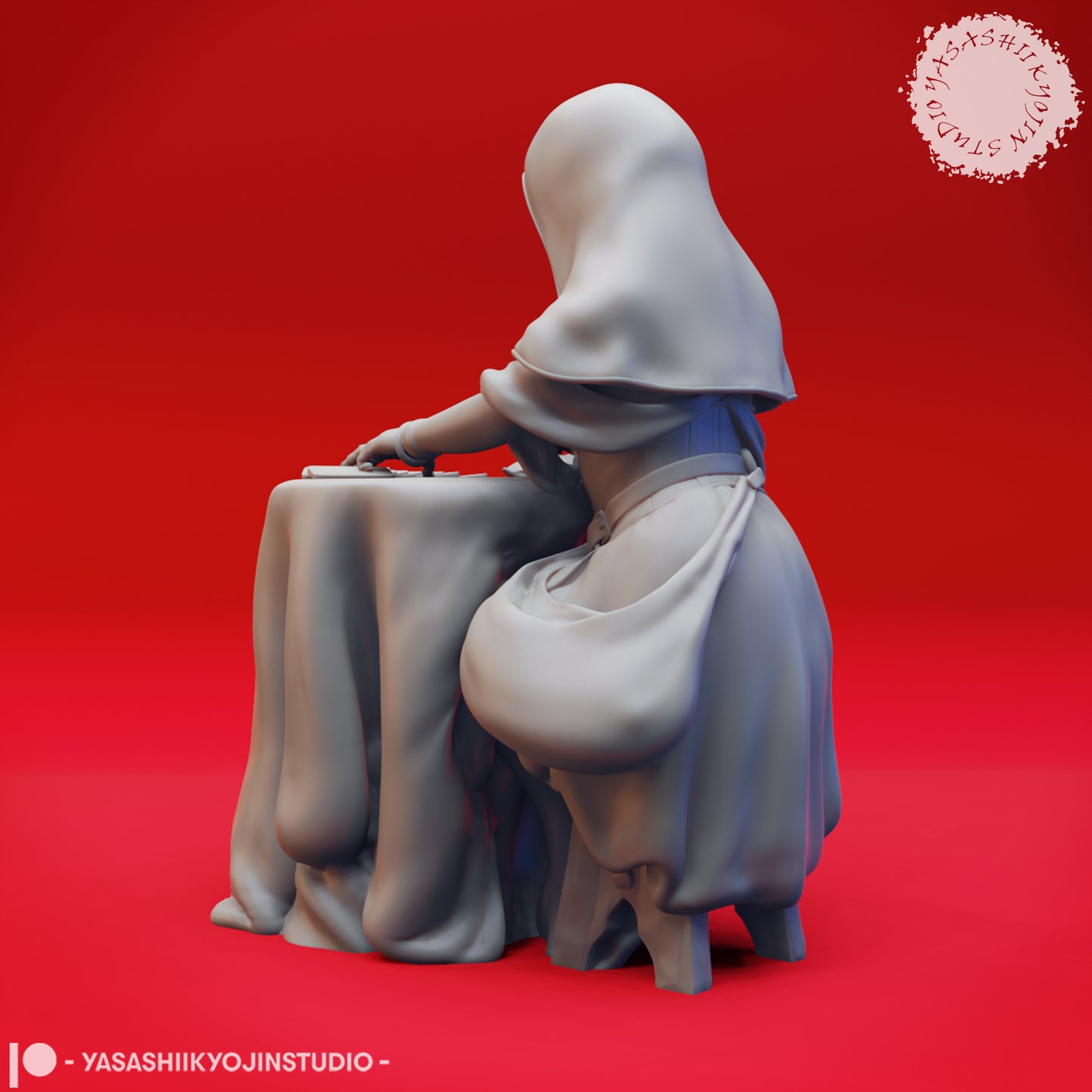 Fortune Teller - Seated - Tabletop Miniature (Pre-Supported STL)