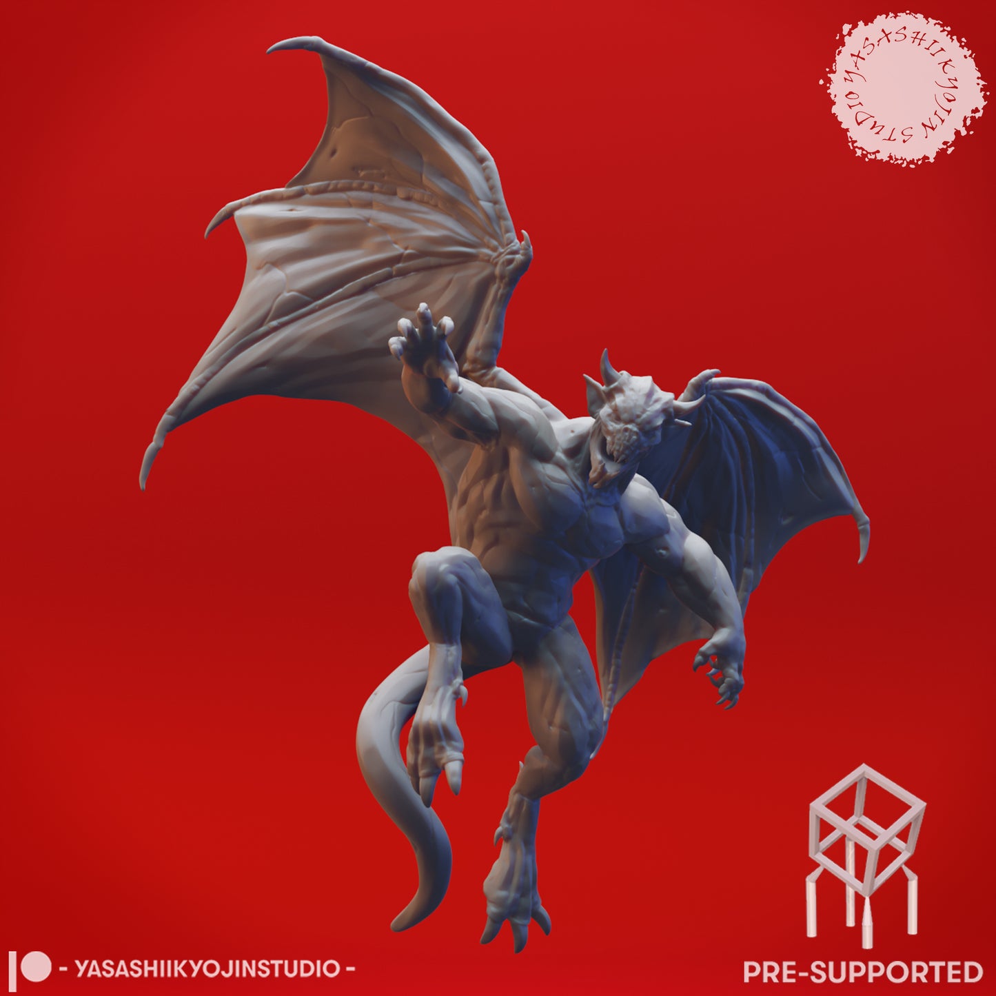 Gargoyle Clan - Tabletop Miniatures (Pre-Supported STL)