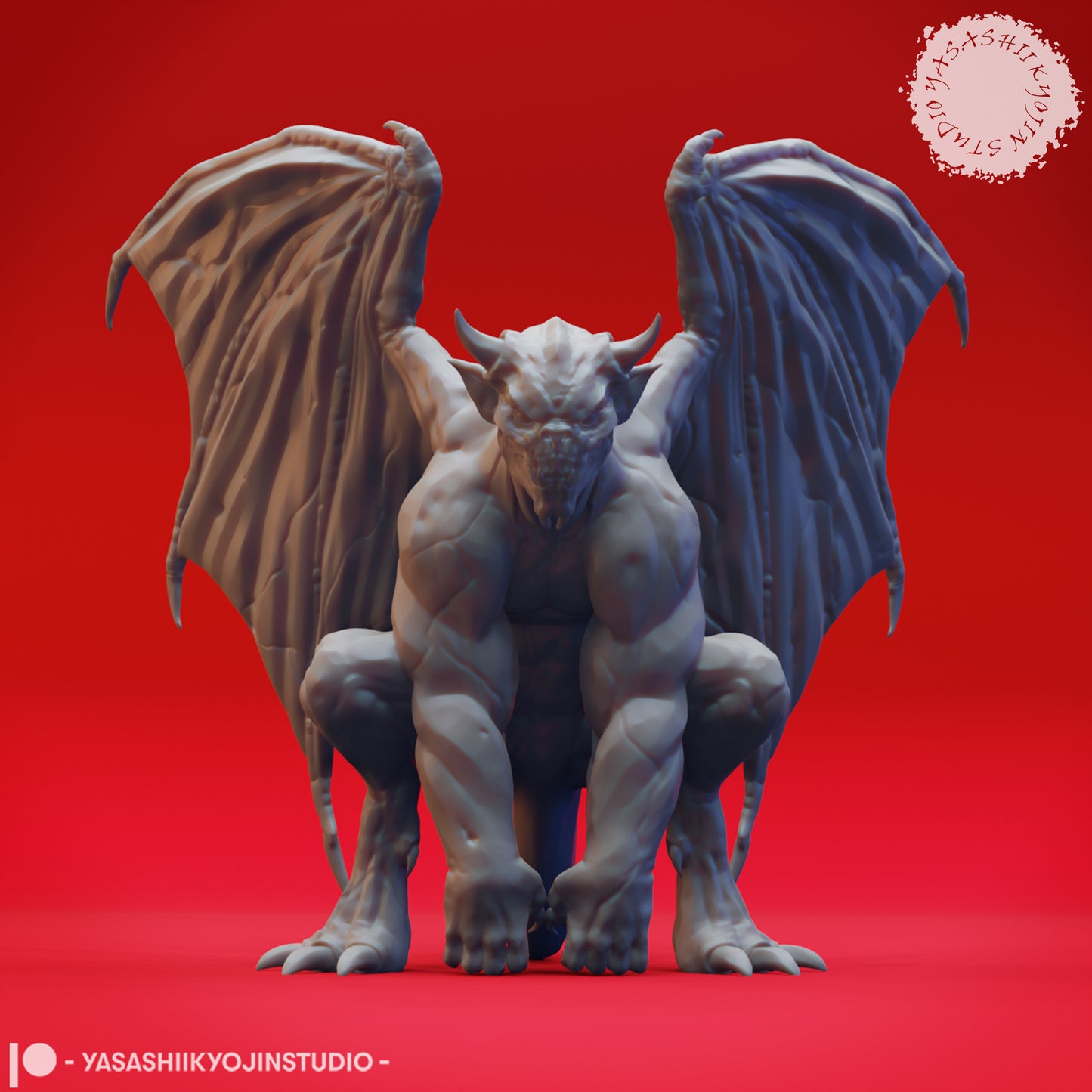 Gargoyle - Perched - Inactive - Tabletop Miniature (Pre-Supported)