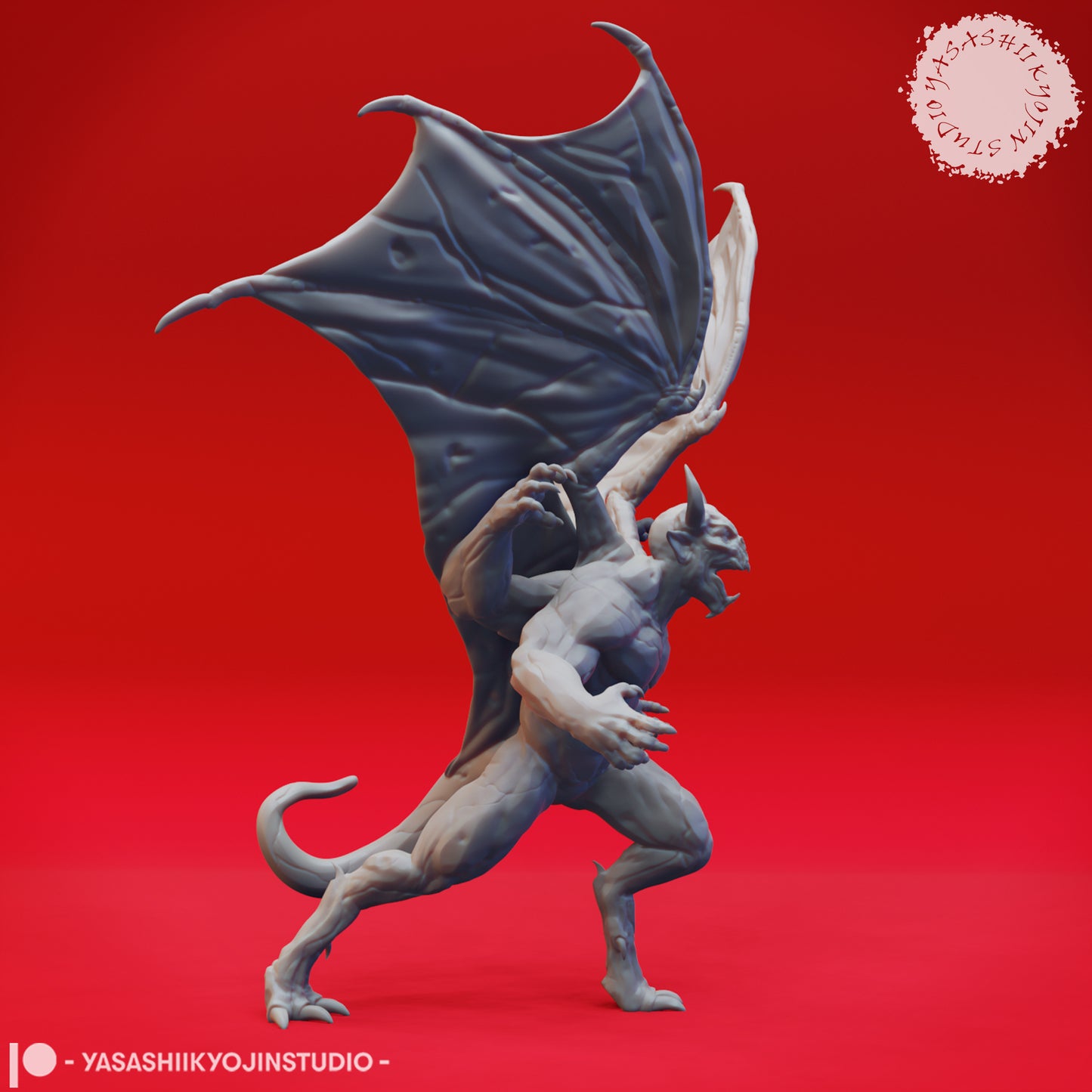 Gargoyle - Four Armed - Tabletop Miniature (Pre-Supported)