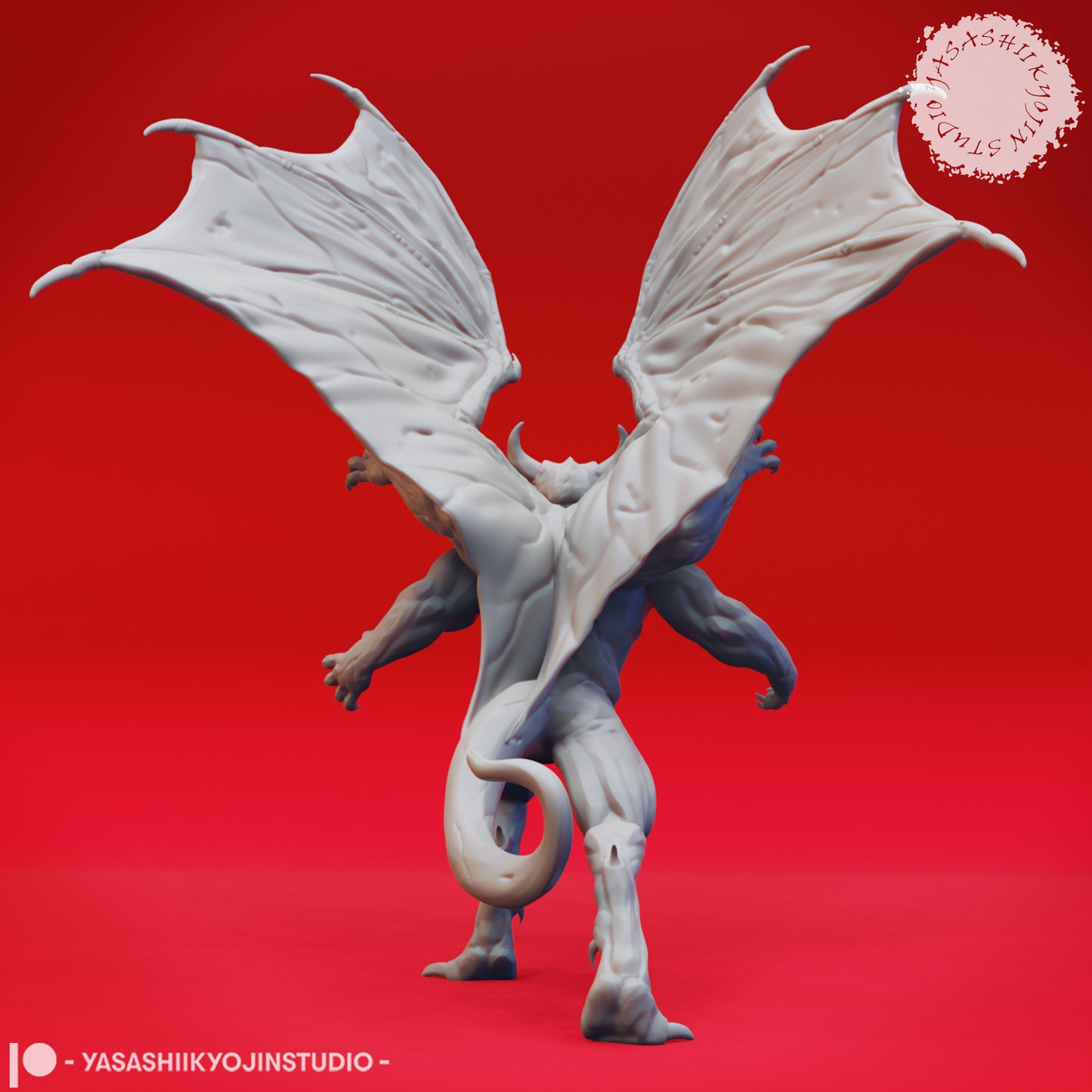Gargoyle - Four Armed - 3D Printed Mini for Tabletop Gaming, Dungeons and Dragons, Pathfinder, Kings of War and other RPG's